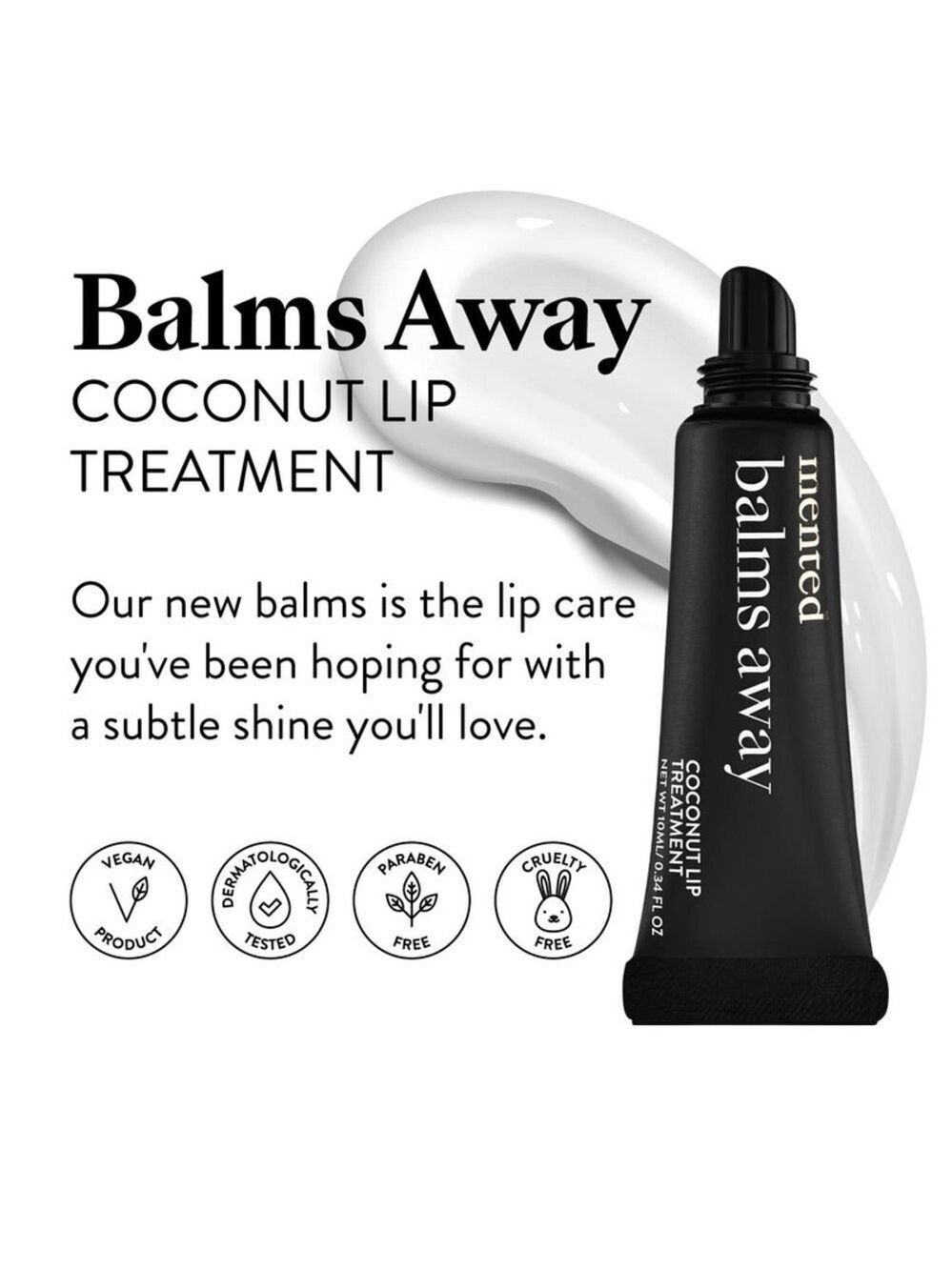 New/Sealed Mented Balms Away Coconut Lip Treatment